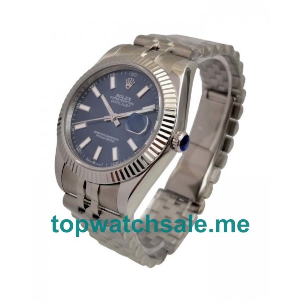 41MM Swiss Men Rolex Datejust 126334 Blue Dials Replica Watches UK