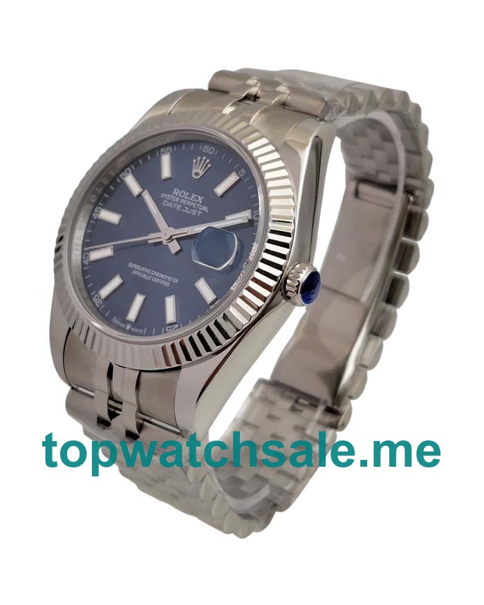 41MM Swiss Men Rolex Datejust 126334 Blue Dials Replica Watches UK