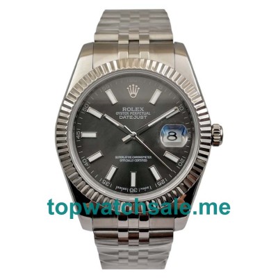 41MM Swiss Men Rolex Datejust 126334 Anthracite Dials Replica Watches UK