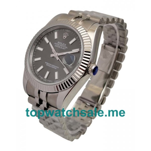 41MM Swiss Men Rolex Datejust 126334 Anthracite Dials Replica Watches UK