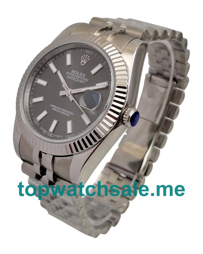 41MM Swiss Men Rolex Datejust 126334 Anthracite Dials Replica Watches UK