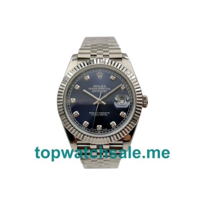 41MM Swiss Men Rolex Datejust 126334 Blue Dials Replica Watches UK