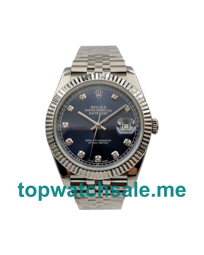 41MM Swiss Men Rolex Datejust 126334 Blue Dials Replica Watches UK