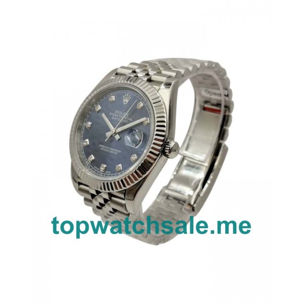 41MM Swiss Men Rolex Datejust 126334 Blue Dials Replica Watches UK