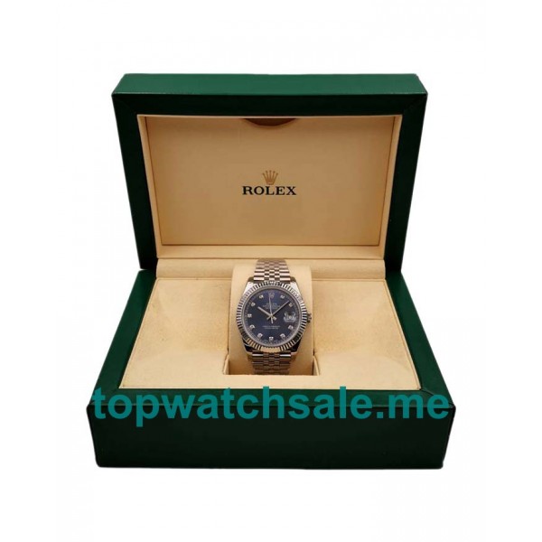 41MM Swiss Men Rolex Datejust 126334 Blue Dials Replica Watches UK