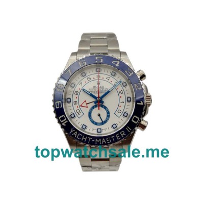 44MM Swiss Men Rolex Yacht-Master II 116680 White Dials Replica Watches UK