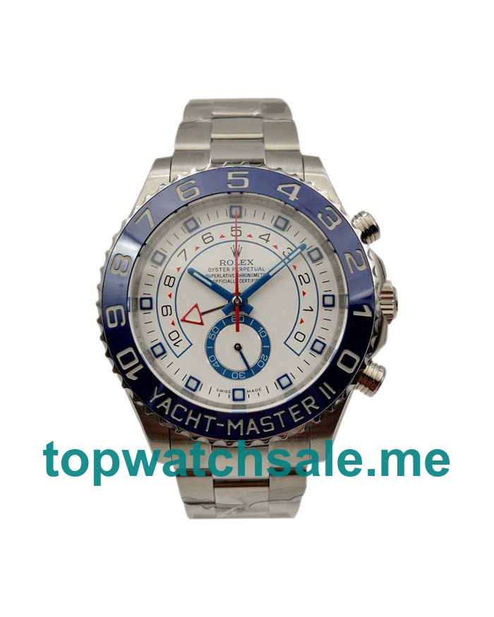 44MM Swiss Men Rolex Yacht-Master II 116680 White Dials Replica Watches UK