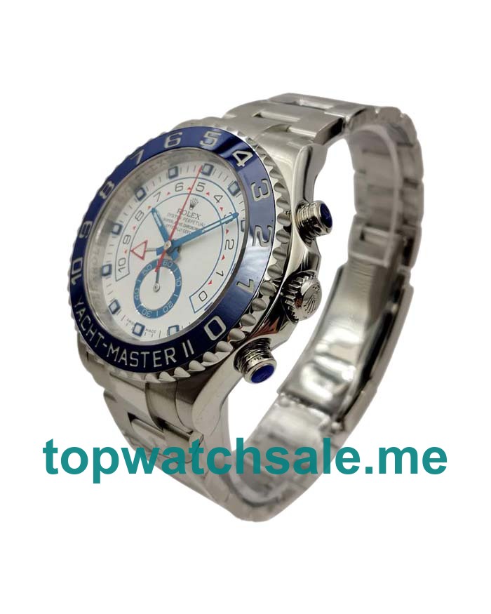 44MM Swiss Men Rolex Yacht-Master II 116680 White Dials Replica Watches UK