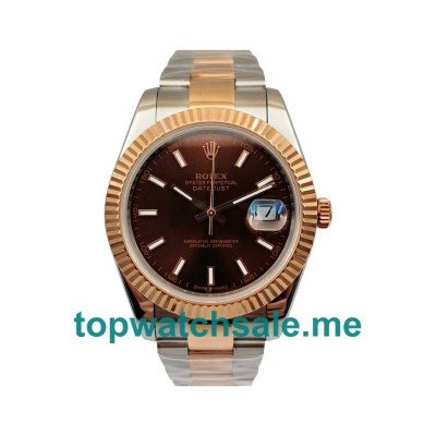 41MM Swiss Men Rolex Datejust 126331 Chocolate Dials Replica Watches UK