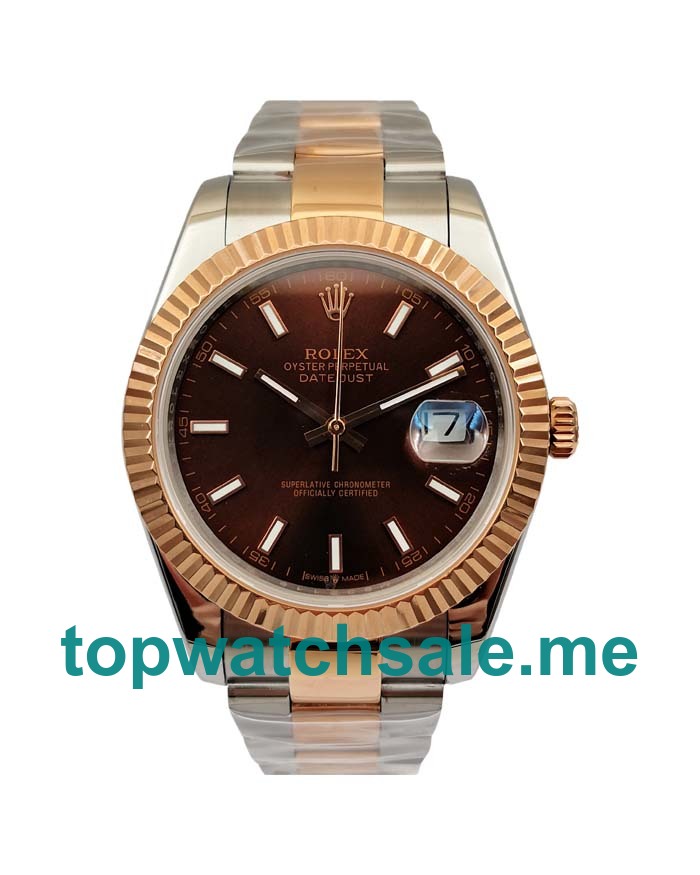 41MM Swiss Men Rolex Datejust 126331 Chocolate Dials Replica Watches UK