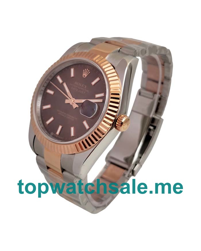 41MM Swiss Men Rolex Datejust 126331 Chocolate Dials Replica Watches UK