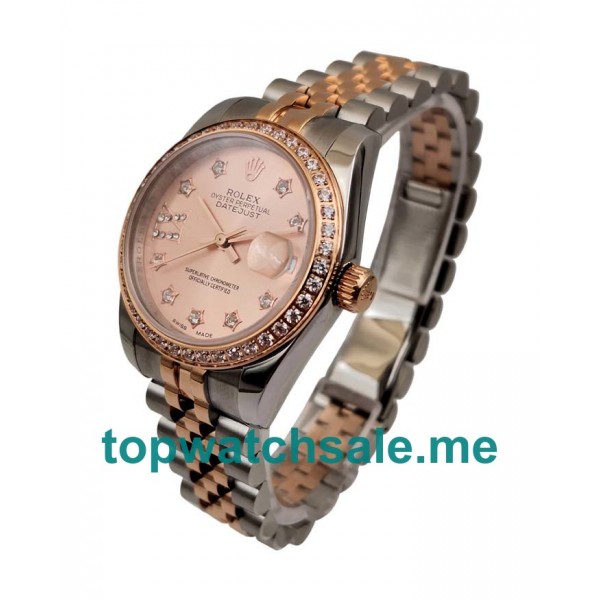 31MM Swiss Women Rolex Datejust 279381 Rose Gold Dials Replica Watches UK