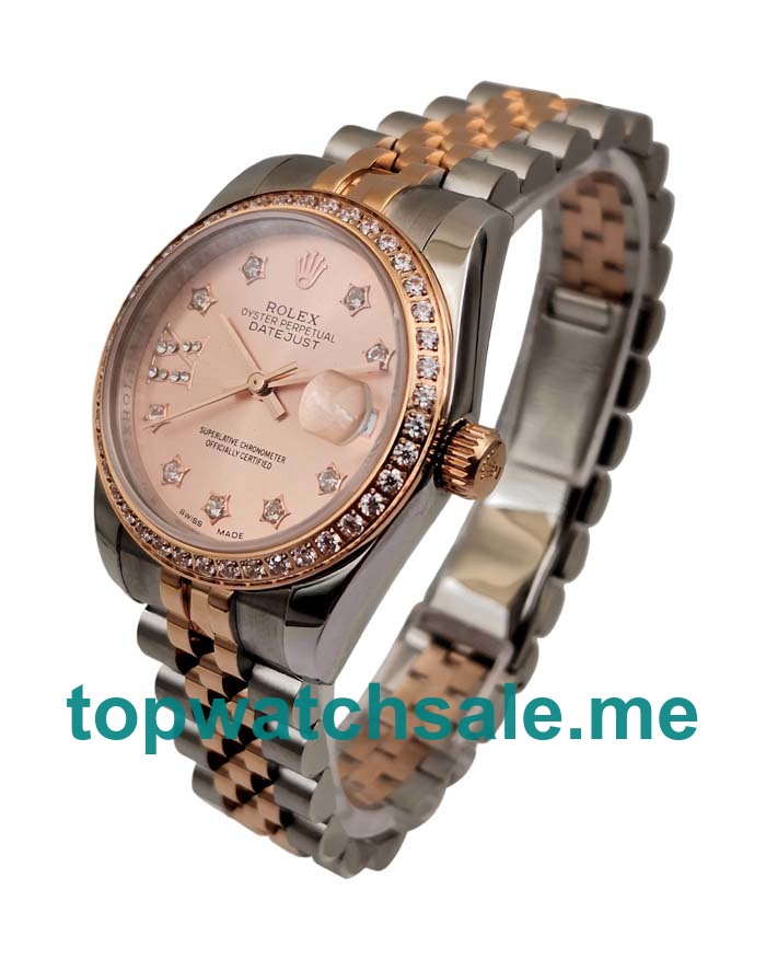 31MM Swiss Women Rolex Datejust 279381 Rose Gold Dials Replica Watches UK