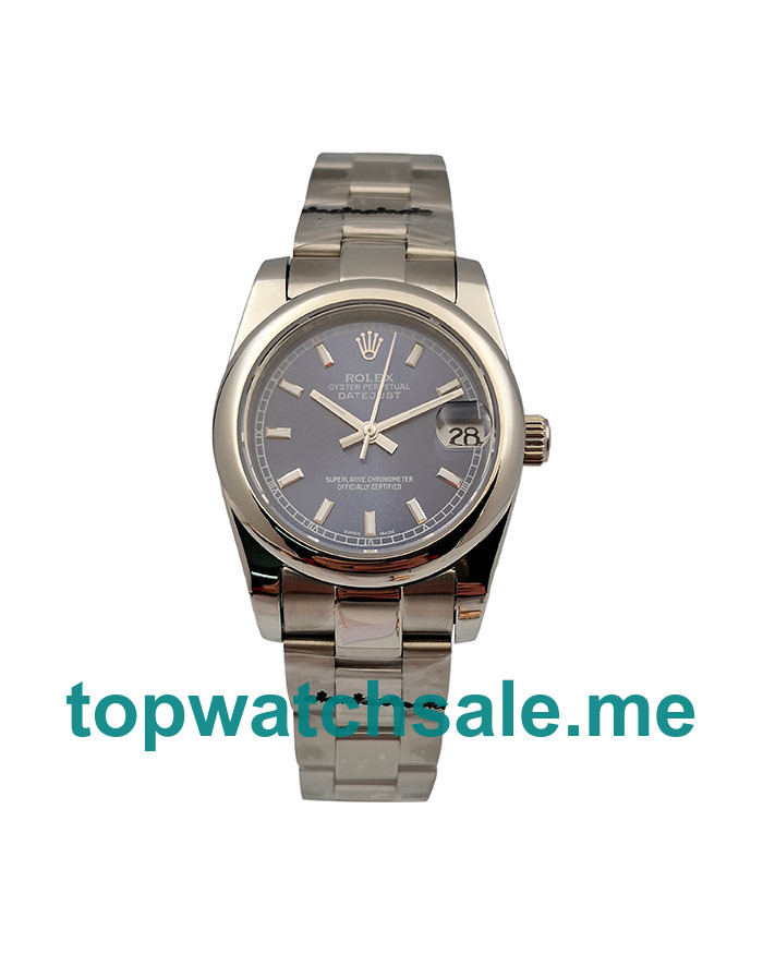 31MM Men And Women Rolex Datejust 178240 Blue Dials Replica Watches UK