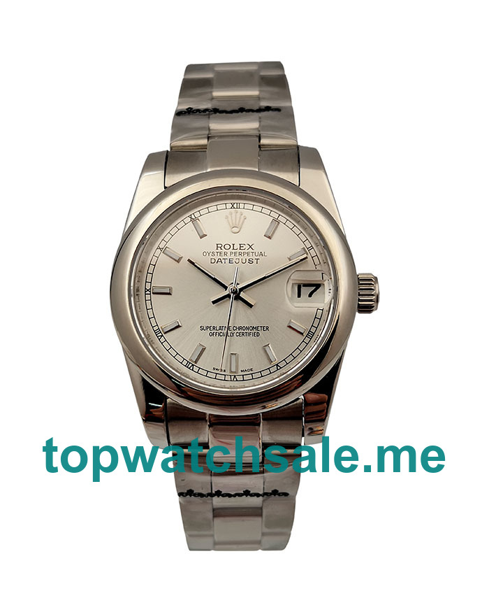 31MM Men And Women Rolex Datejust 178240 White Dials Replica Watches UK