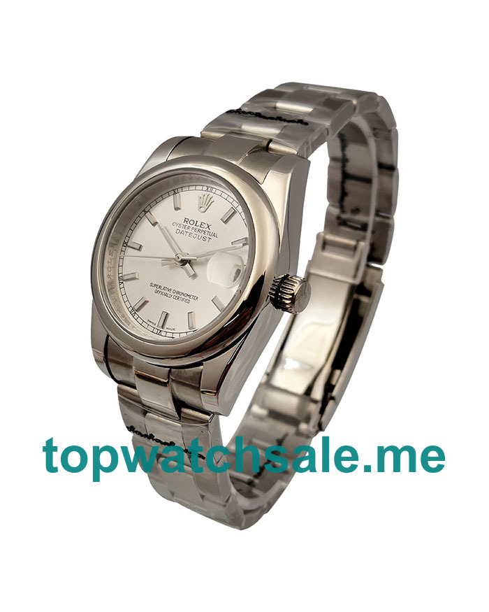 31MM Men And Women Rolex Datejust 178240 White Dials Replica Watches UK