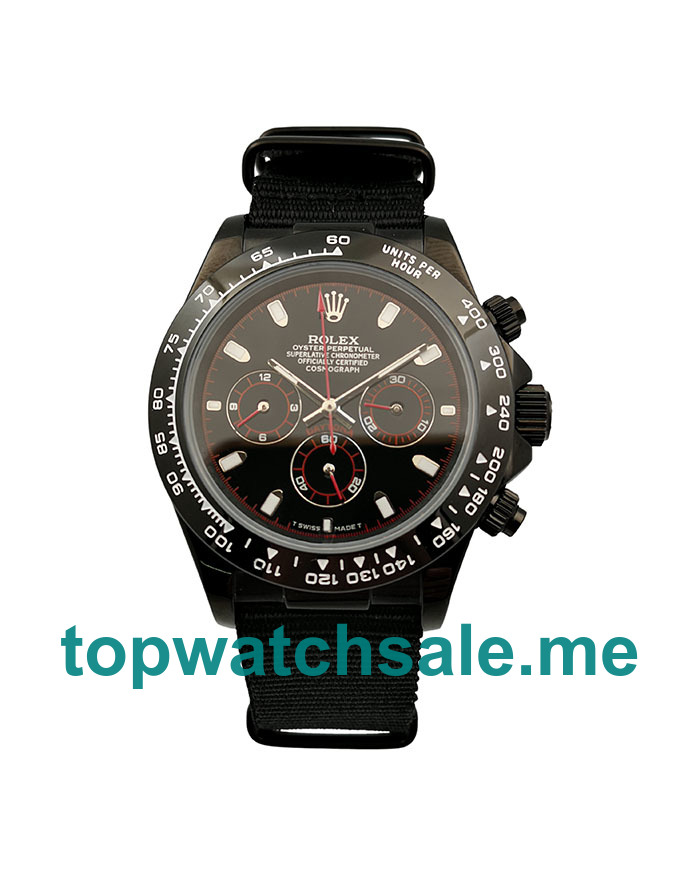 40MM Men Rolex Daytona 16519 Black Dials Replica Watches UK