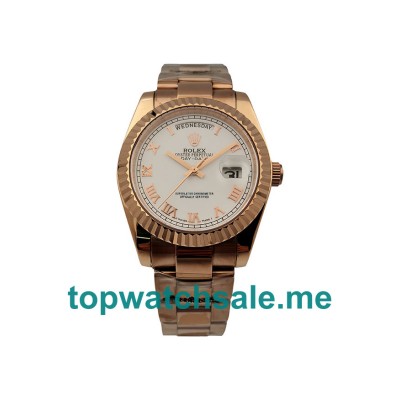36MM Men Rolex Day-Date 118235 White Dials Replica Watches UK