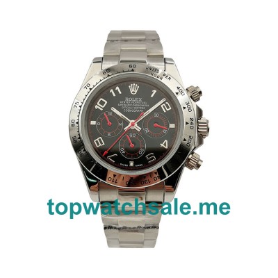 40MM Men Rolex Daytona 116509 Black Dials Replica Watches UK