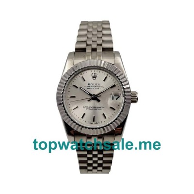 31MM Men And Women Rolex Datejust 179174 Silver Dials Replica Watches UK