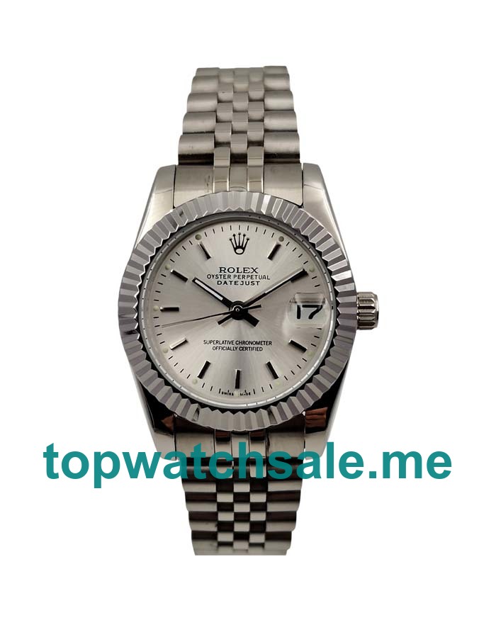 31MM Men And Women Rolex Datejust 179174 Silver Dials Replica Watches UK