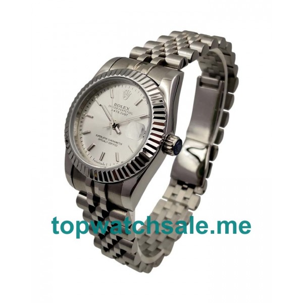 31MM Men And Women Rolex Datejust 179174 Silver Dials Replica Watches UK