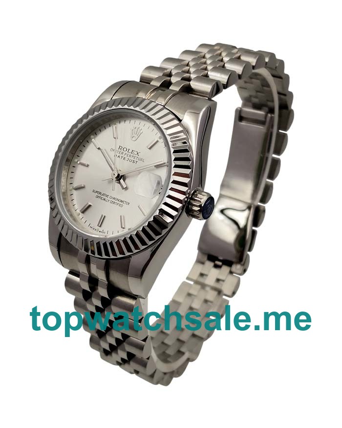 31MM Men And Women Rolex Datejust 179174 Silver Dials Replica Watches UK
