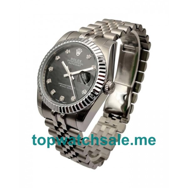 36MM Men Rolex Datejust 116234 Black Dials Replica Watches UK