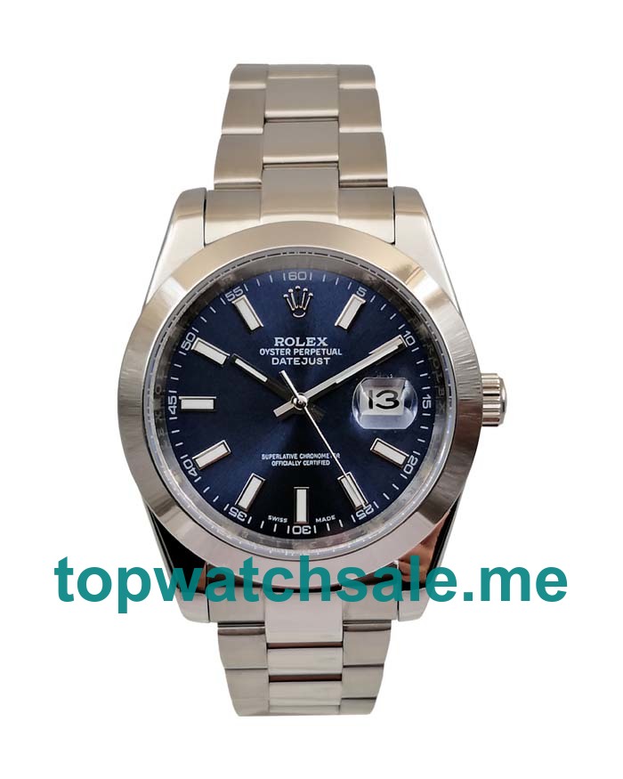 41MM Men Rolex Datejust 126300 Blue Dials Replica Watches UK