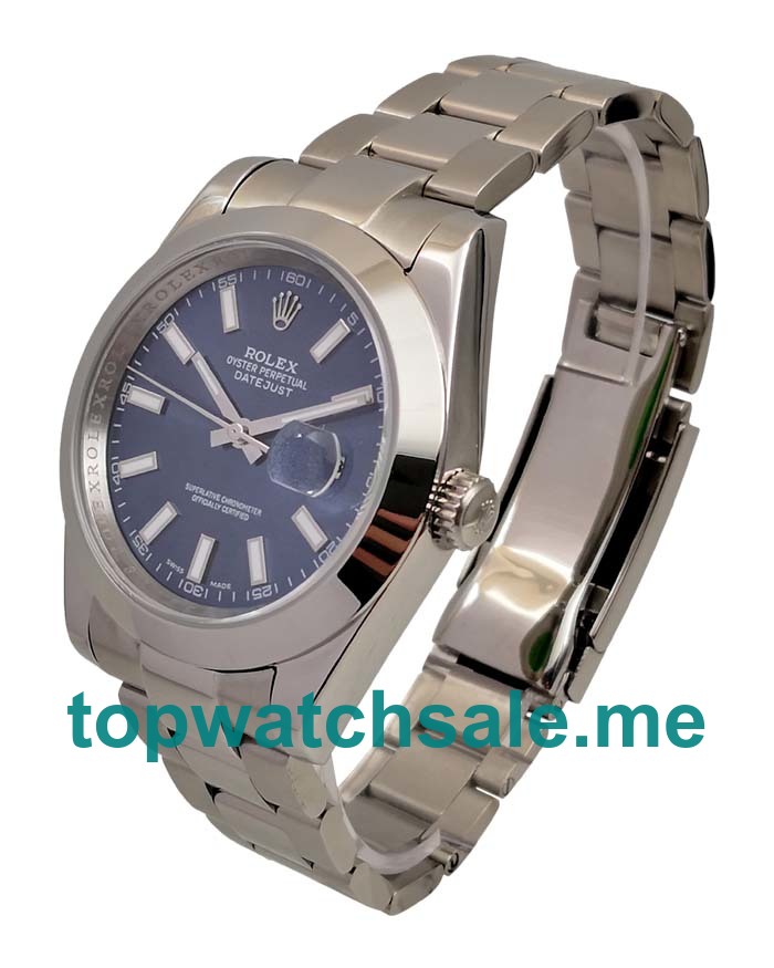 41MM Men Rolex Datejust 126300 Blue Dials Replica Watches UK