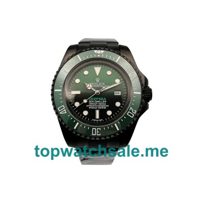 44MM Men Rolex Sea-Dweller Deepsea 126660 Green And Black Dials Replica Watches UK