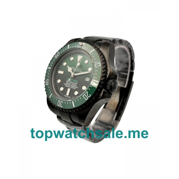 44MM Men Rolex Sea-Dweller Deepsea 126660 Green And Black Dials Replica Watches UK