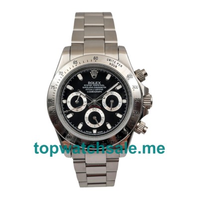 40MM Men Rolex Daytona 116520 Black Dials Replica Watches UK