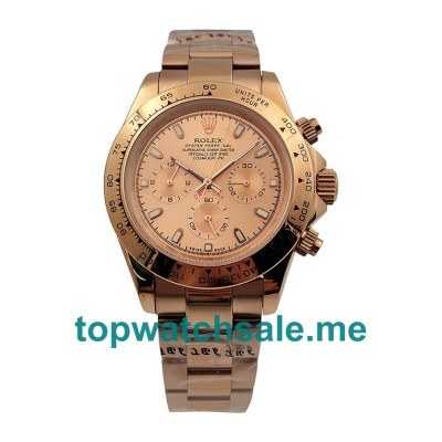 40MM Men Rolex Daytona 116505 Pink Dials Replica Watches UK