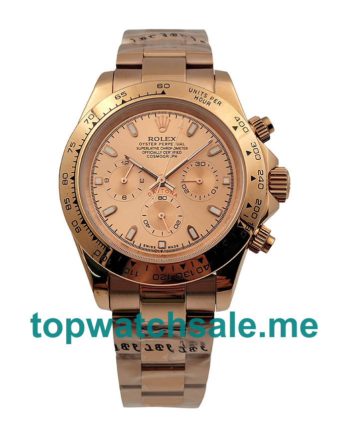 40MM Men Rolex Daytona 116505 Pink Dials Replica Watches UK