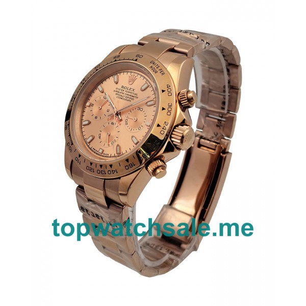 40MM Men Rolex Daytona 116505 Pink Dials Replica Watches UK