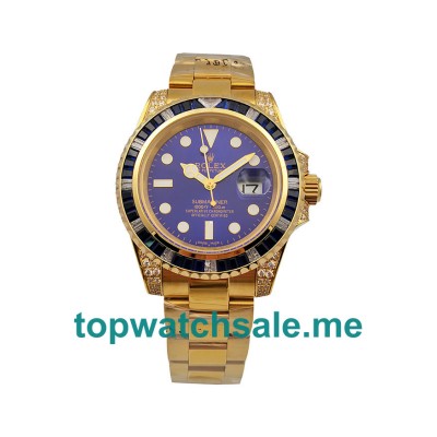 40MM Men Rolex Submariner 116618 Blue Dials Replica Watches UK