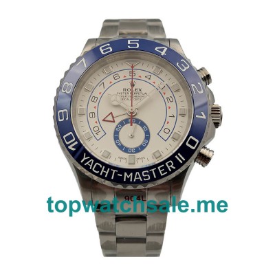 44MM Swiss Men Rolex Yacht-Master II 116680 White Dials Replica Watches UK