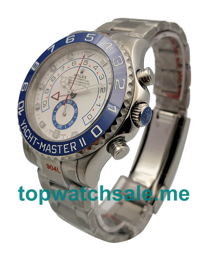 44MM Swiss Men Rolex Yacht-Master II 116680 White Dials Replica Watches UK