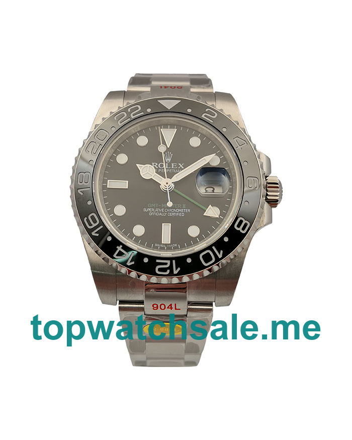 40MM Swiss Men Rolex GMT-Master II 116710LN Black Dials Replica Watches UK