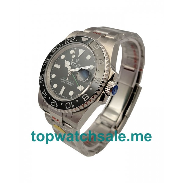 40MM Swiss Men Rolex GMT-Master II 116710LN Black Dials Replica Watches UK