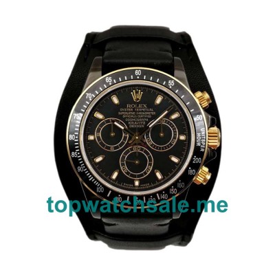 40MM Swiss Men Rolex Cosmograph Daytona Kravitz Design LK 01 RL Black Dials Replica Watches UK