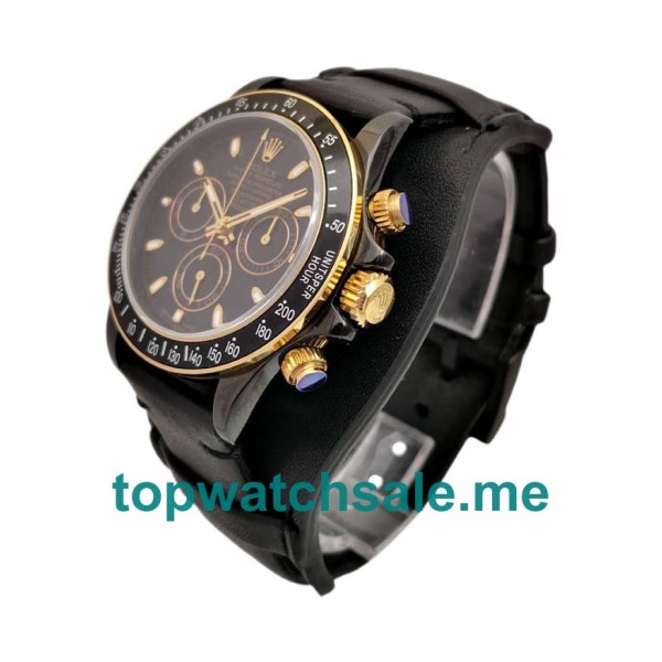 40MM Swiss Men Rolex Cosmograph Daytona Kravitz Design LK 01 RL Black Dials Replica Watches UK