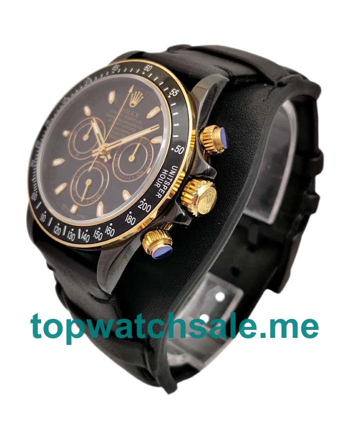 40MM Swiss Men Rolex Cosmograph Daytona Kravitz Design LK 01 RL Black Dials Replica Watches UK