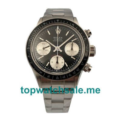 37.5MM Swiss Men Rolex Daytona 6263 Black Dials Replica Watches UK