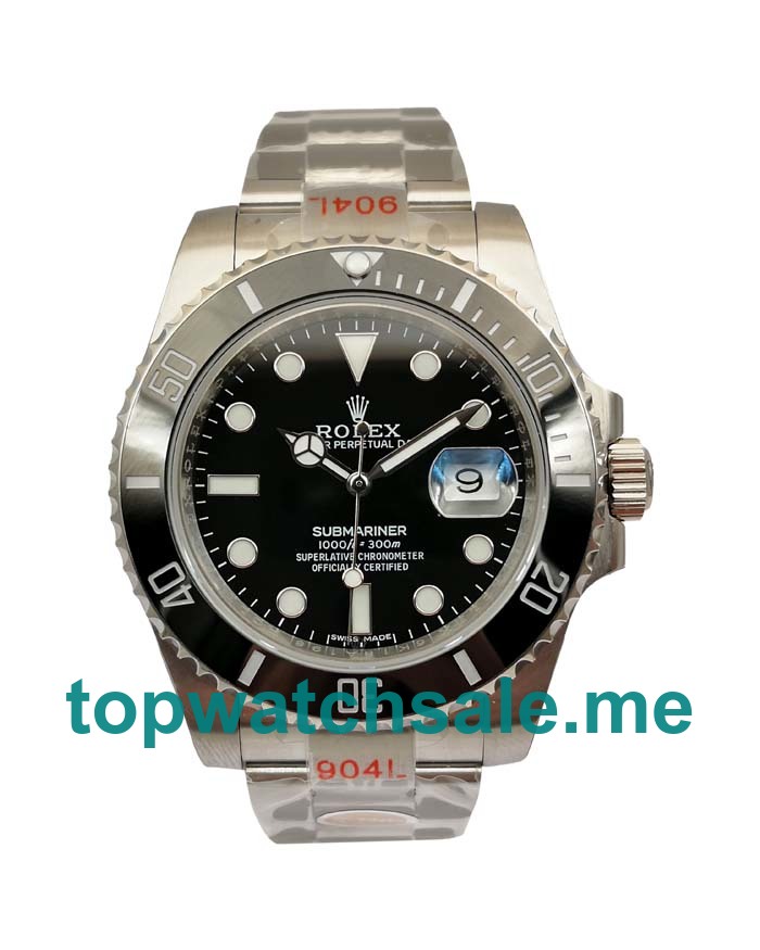 40MM Swiss Men Rolex Submariner Date 116610LN 2018 N V8S Black Dials Replica Watches UK