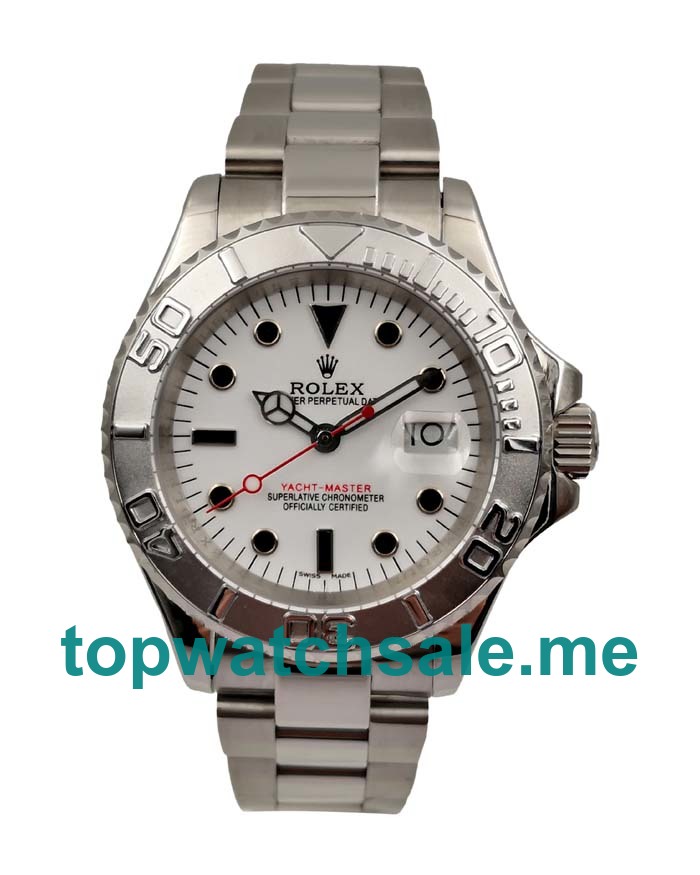 40MM Swiss Men Rolex Yacht-Master 16622 White Dials Replica Watches UK