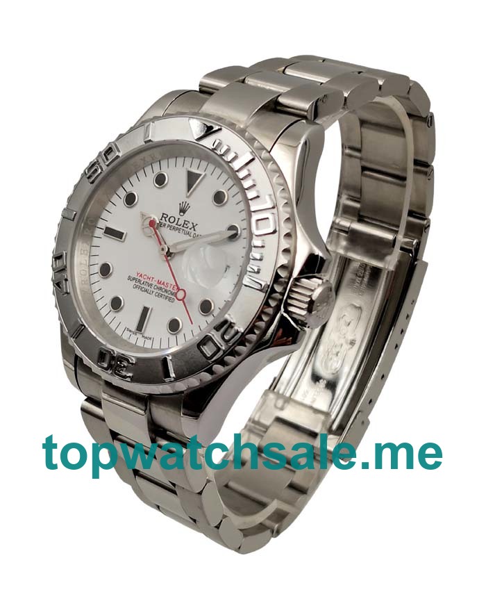 40MM Swiss Men Rolex Yacht-Master 16622 White Dials Replica Watches UK