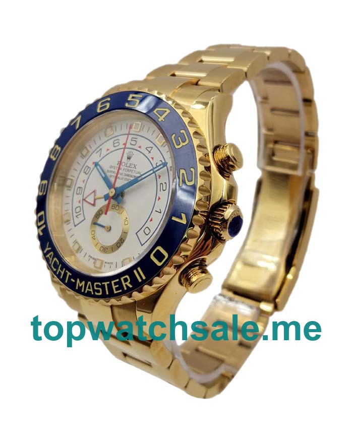 44MM Swiss Men Rolex Yacht-Master II 116688 JF White Dials Replica Watches UK