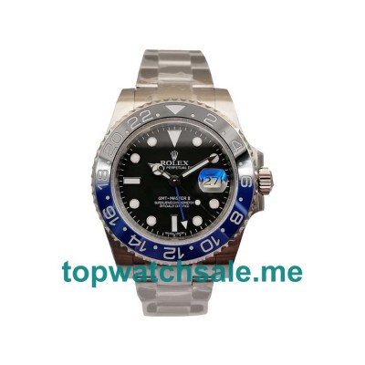 40MM Swiss Men Rolex GMT-Master II 116710BLNR Batman V7 Black Dials Replica Watches UK